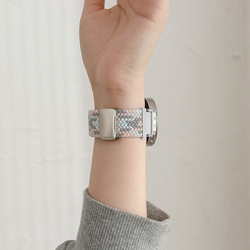 适用华为gt5手表表带磁吸编织gt4尼龙gt3pro荣耀智能手表个性watch4pro高级男女新款gt2可爱41运动腕带配件 - 图0