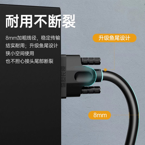 VGA线电脑显示器连接线台式主机视频线投影仪电视线5/10/15/20米 - 图2