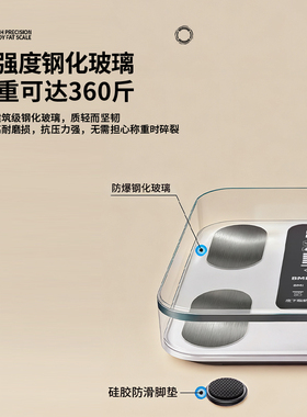 家用高精准度体脂秤蓝牙智能连接