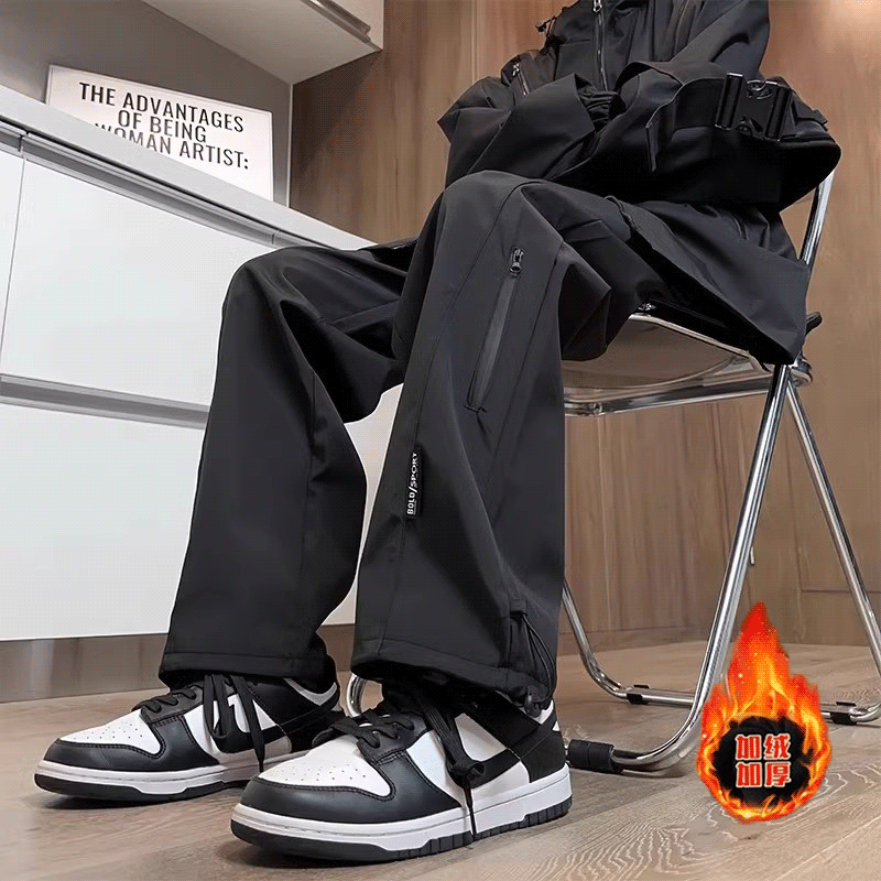 冲锋裤男士秋冬加绒新款防风宽松直筒运动工装休闲长裤子防水登山,淘宝优惠券,粉丝福利购,淘宝优惠卷