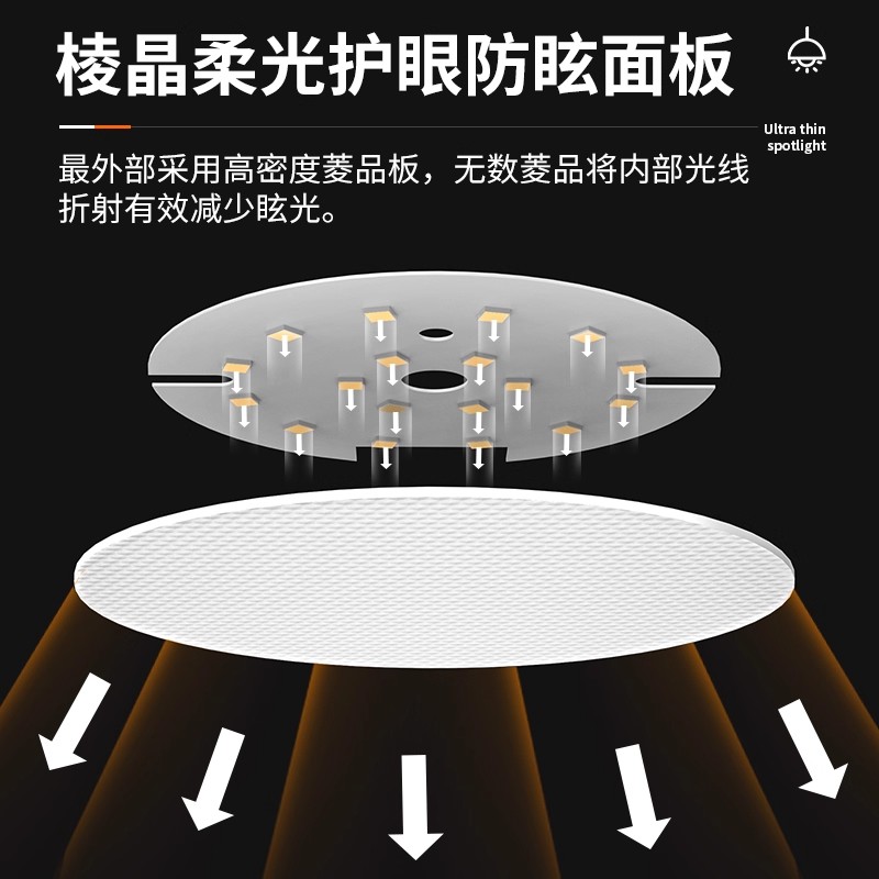 防眩筒灯led嵌入式店铺商用超亮2.5寸3.5寸4寸6寸孔灯开孔9 12cm - 图2