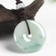Jade Peaceful Buckle Pendant Floating Flower Jade Pendant