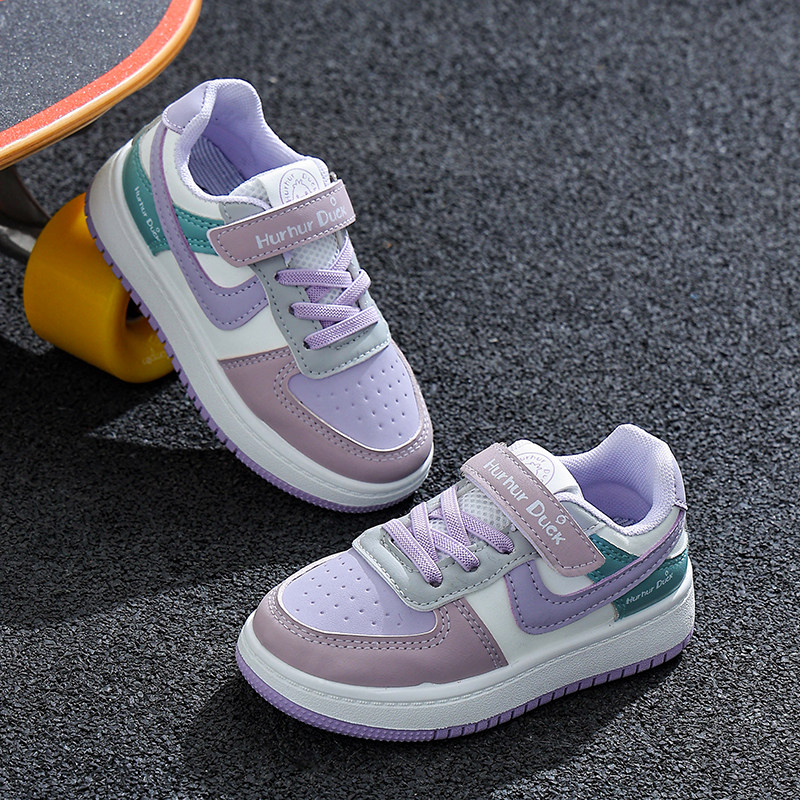 儿童aj鞋女童2025新款皮面运动鞋男童小白鞋春秋季透气板鞋低帮潮,淘宝优惠券,粉丝福利购,淘宝优惠卷
