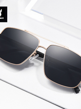 花花公子墨镜男款2025新款男士高级感痞帅大脸开车专用太阳眼镜女