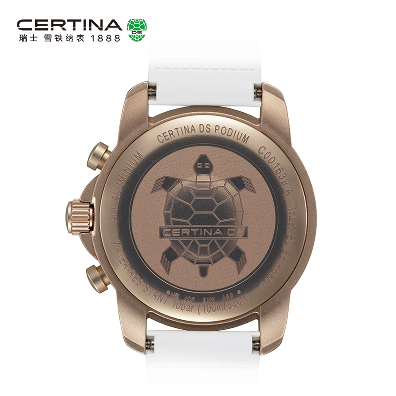Certina雪铁纳DS Podium系列瑞士进口计时防水石英橡胶手表男表 Certina雪铁纳DS Podium系列瑞士进口计时防水石英橡胶手表男表