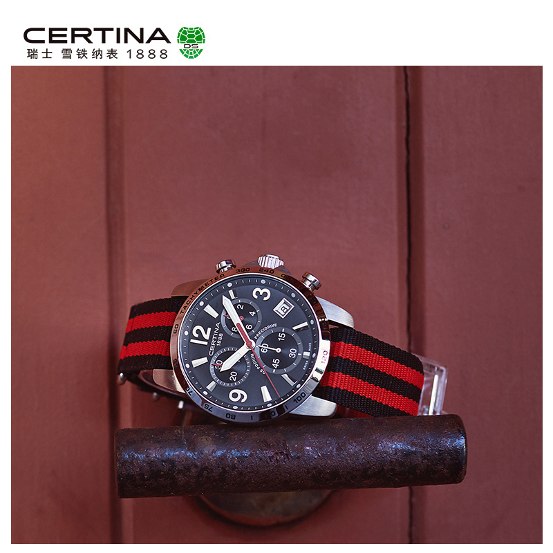 Certina雪铁纳DS Podium系列石英手表瑞士进口男女计时中性手表