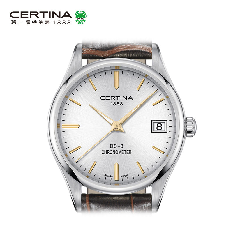 Certina雪铁纳星悦系列瑞士进口休闲时尚防水石英真皮手表女表