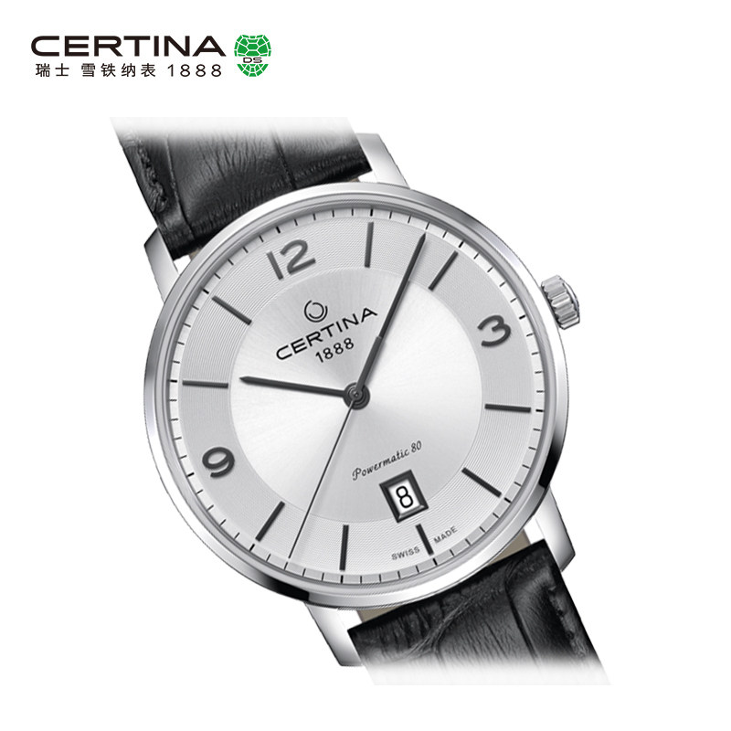 Certina雪铁纳瑞士进口商务休闲卡门系列防水机械真皮手表男表
