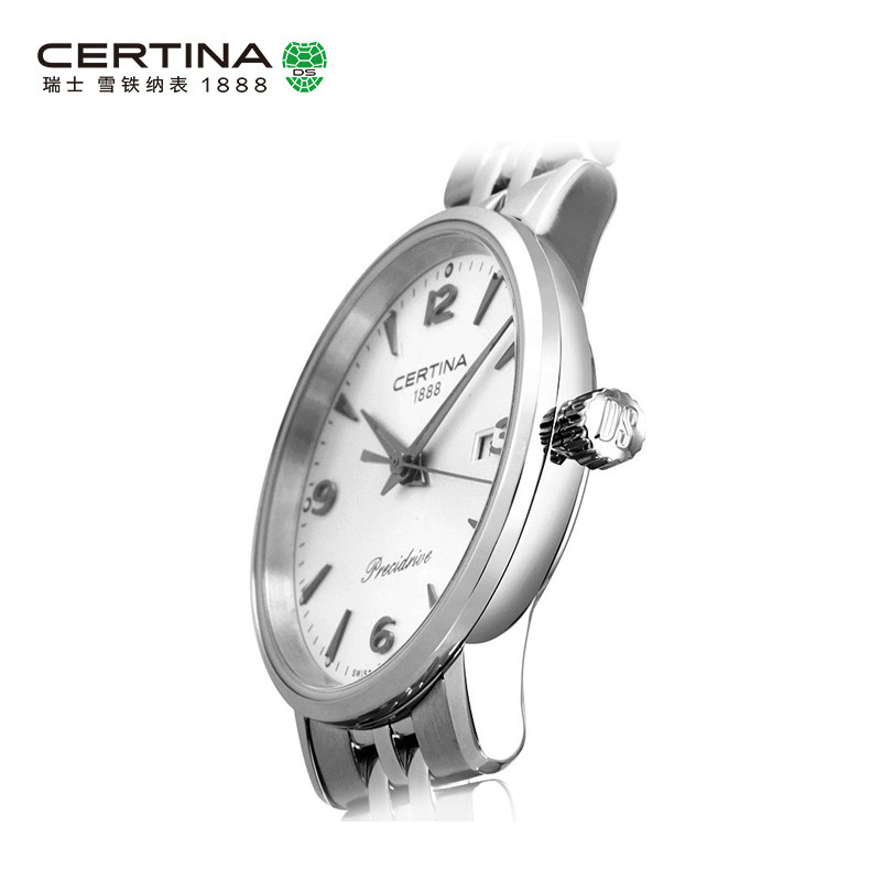 Certina雪铁纳卡门系列瑞士进口情侣防水石英钢带手表女表 Certina雪铁纳卡门系列瑞士进口情侣防水石英钢带手表女表