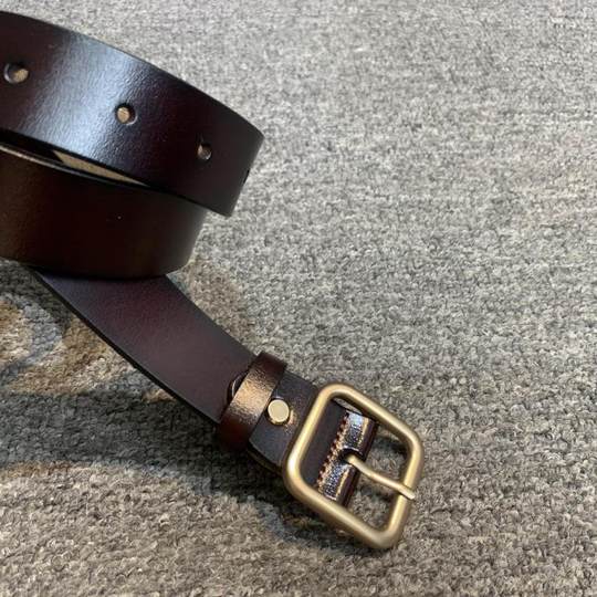 Cinturón pequeño con hebilla de piel de vaca Mengjiali para mujer con hebilla