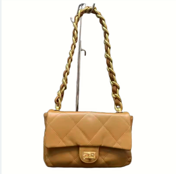 小众新品真皮女包韩版气质百搭头层牛皮链条单肩腋下锁扣潮小方包,淘宝优惠券,粉丝福利购,淘宝优惠卷