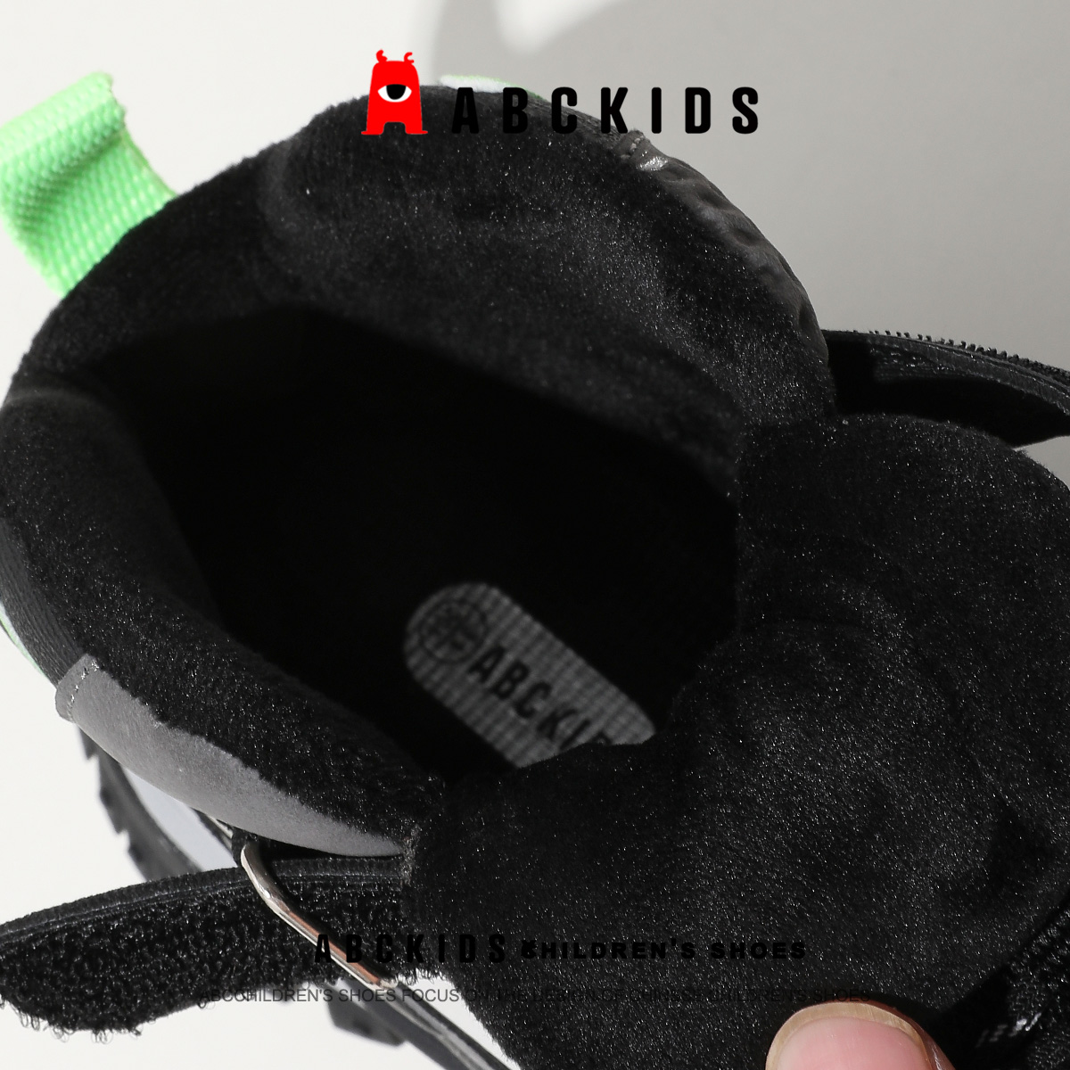 abckids儿童童鞋2025冬季新款鞋子冬款男童加绒二棉鞋保暖运动鞋 - 图0