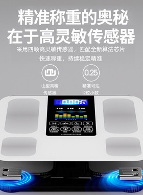 清华同方APP体脂秤减肥专用智能精准称重电子秤家用体重秤人体称