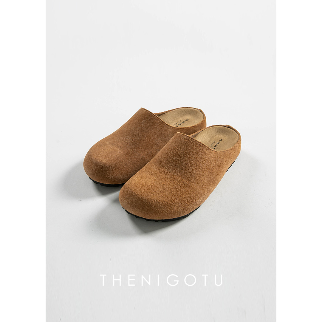 DOROTHY丨厚底小土豆包头勃肯拖鞋女丑萌家居外穿全包懒人一脚蹬 - 图2