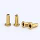 Source manufacturer's non-standard customized brass rivet stretching parts through hole tubular chicken eye precision hardware stamping parts