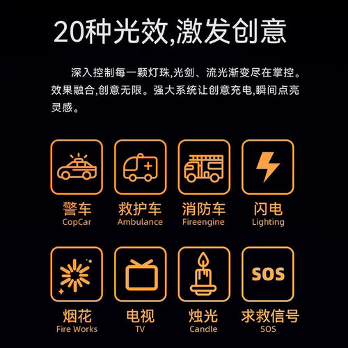 灯为30W手持便携RGB全彩补光灯直播氛围背景灯拍摄人像夜景美食灯 - 图3