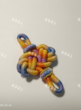 祥云结精工星空段染绕线中国结手工编织diy汽车挂件流苏装饰配件
