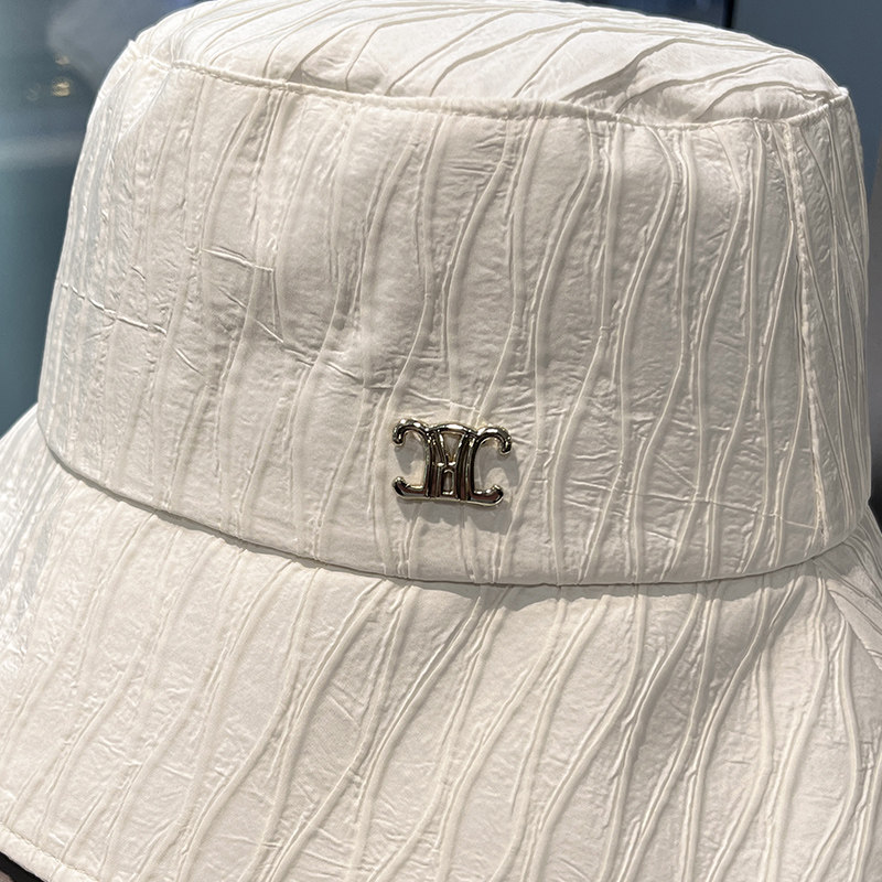 韩版潮流简约渔夫帽子女夏季出游纯色显脸小盆帽防晒遮阳太阳帽潮 - 图3