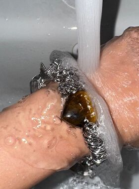 春树爱心虎眼石手链复古百搭