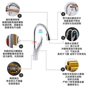 科勒厨房感应水龙头塔趣下抽拉式水槽洗菜盆冷热水花洒龙头32323T