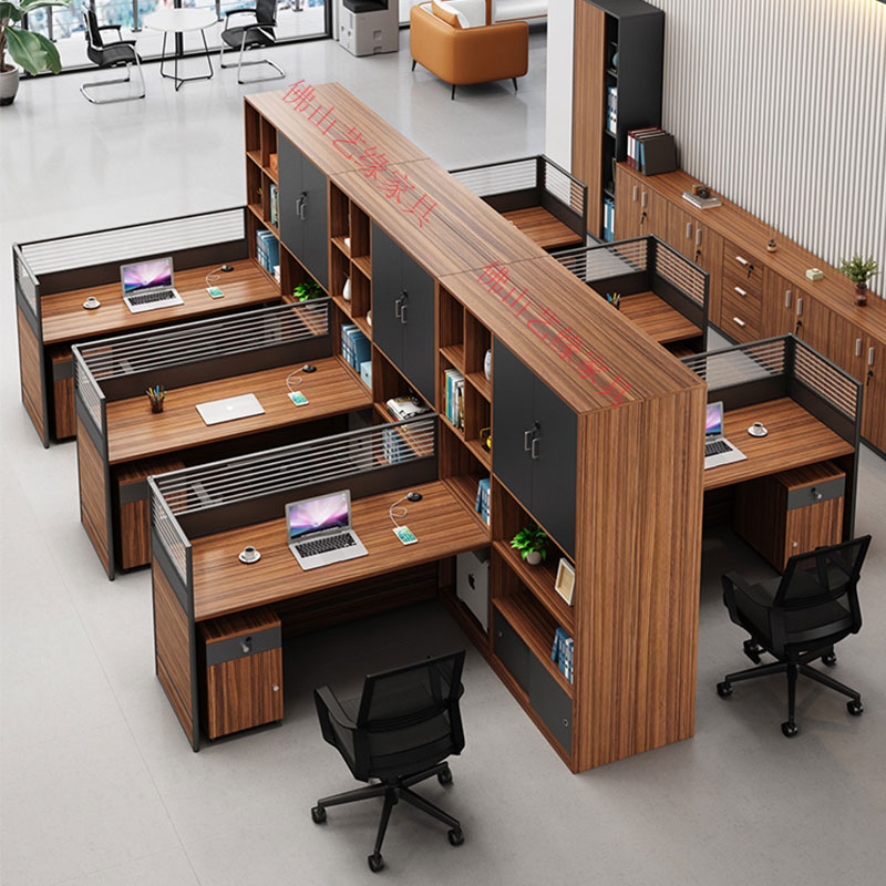 职员办公桌椅组合财务员工工位双人面对面简约现代办公桌子办公室