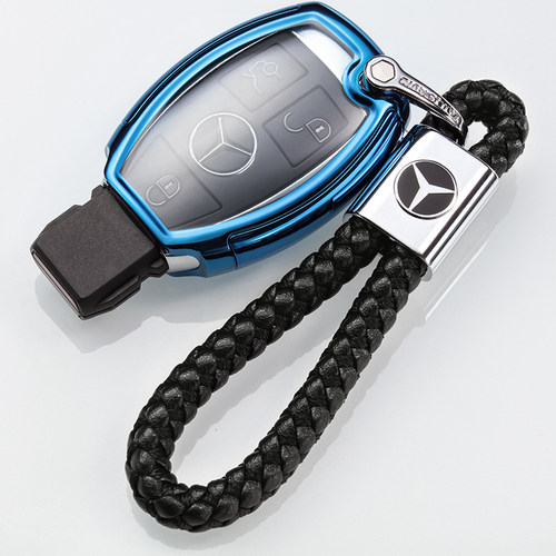 老款奔驰GLE43GLC43 GLA45 A45钥匙壳C43遥控钥匙包扣CLA45保护套 - 图1