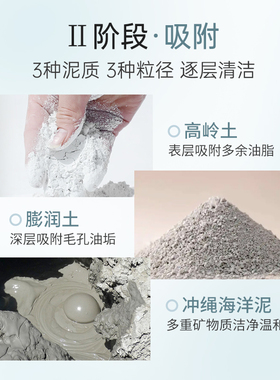 AMPLEUR凉感泥膜毛孔净润补水养肤深层清洁涂抹面膜100g/盒