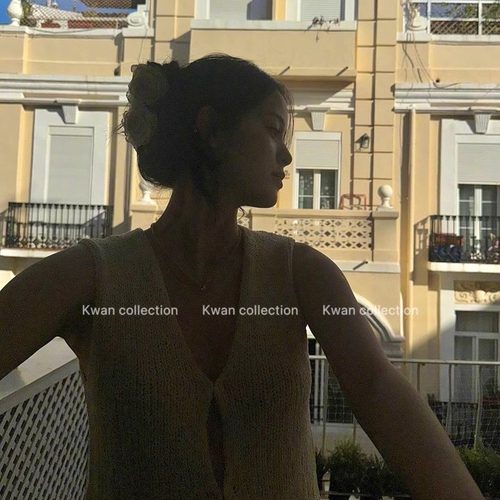 KWAN欧阳娜娜同款发夹新中式花朵抓夹干枯玫瑰花发饰古风头饰发卡 - 图1