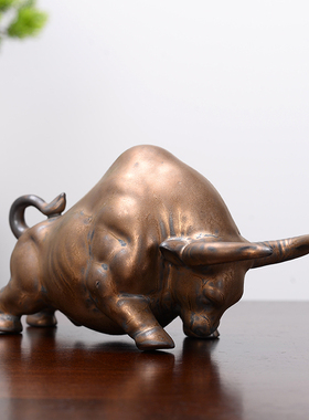 汽车乾坤中控台招财吉祥物摆件牛