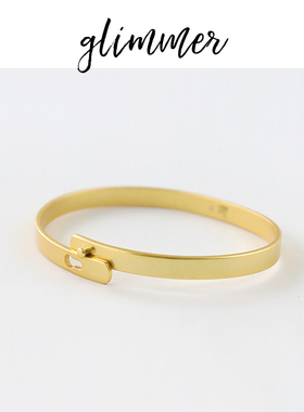 铜镀金欧美风搭扣手镯