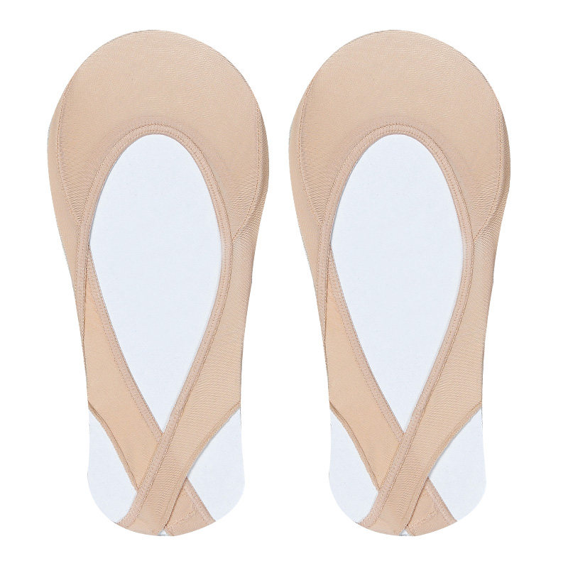 纯夏季浅口硅胶防滑全隐形冰丝船袜 恒素内衣短袜/打底袜/丝袜/美腿袜