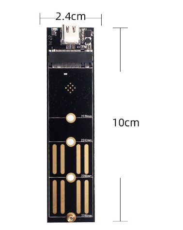 m2固态硬盘盒双协议NGFF/NVME转USB usb3.1gen2 ssd读取通用2280-图3