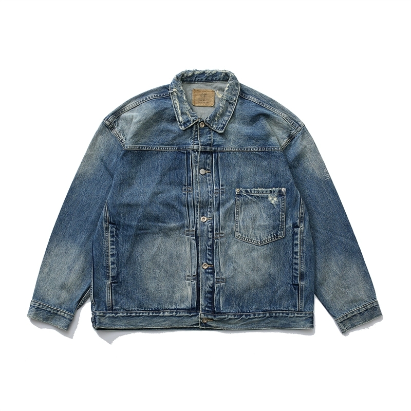 MADNESS DENIM JACKET余文乐同款日产水洗破坏牛仔夹克外套现货 - 图3