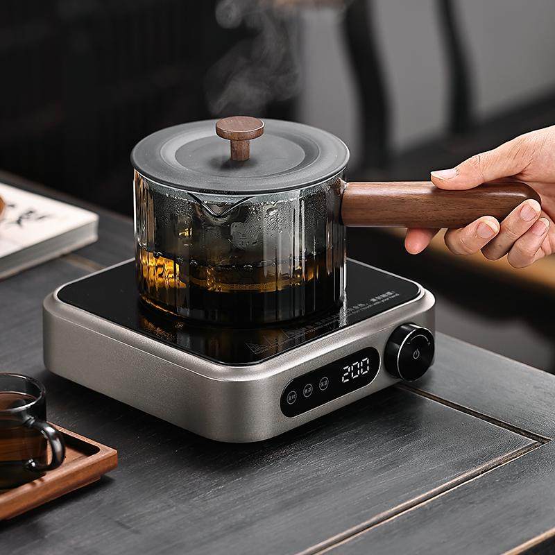 新款电陶炉煮茶壶套装高硼硅玻璃侧把壶加厚耐高温煮茶器围炉小型,淘宝优惠券,粉丝福利购,淘宝优惠卷