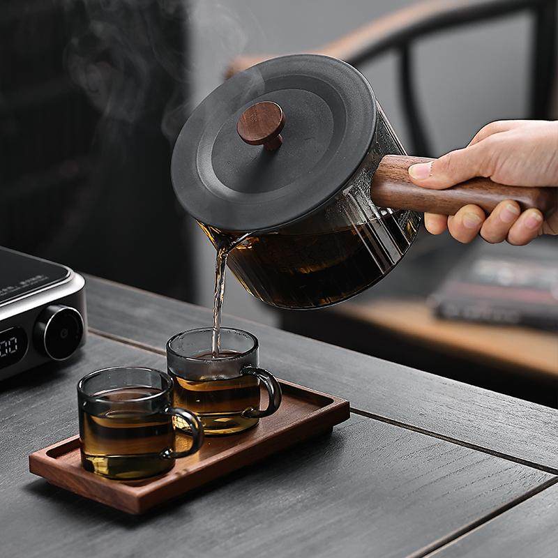 新款电陶炉煮茶壶套装高硼硅玻璃侧把壶加厚耐高温煮茶器围炉小型,淘宝优惠券,粉丝福利购,淘宝优惠卷