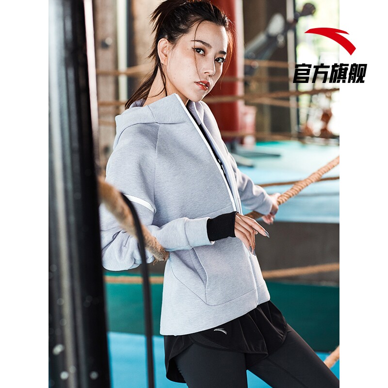 安踏2020新款女关晓彤同款aeh卫衣 antaoutlets店运动卫衣/套头衫
