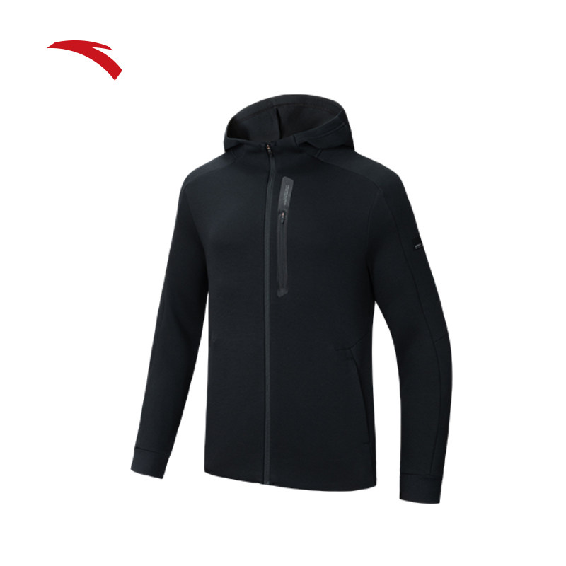 安踏易打理外套丨针织运动上衣男秋冬季弹力连帽夹克152437706N,淘宝优惠券,粉丝福利购,淘宝优惠卷