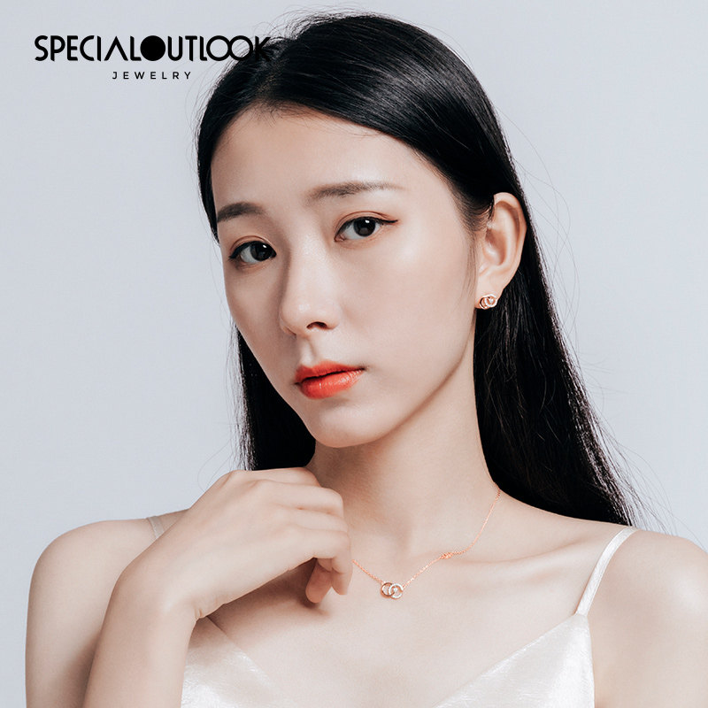 镶施华世洛奇锆999女夏纯银项链 specialoutlook项链