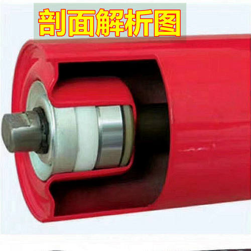 输送机托辊加厚矿用输送带托辊滚筒无动力托辊输送带配件托辊滚筒 - 图0