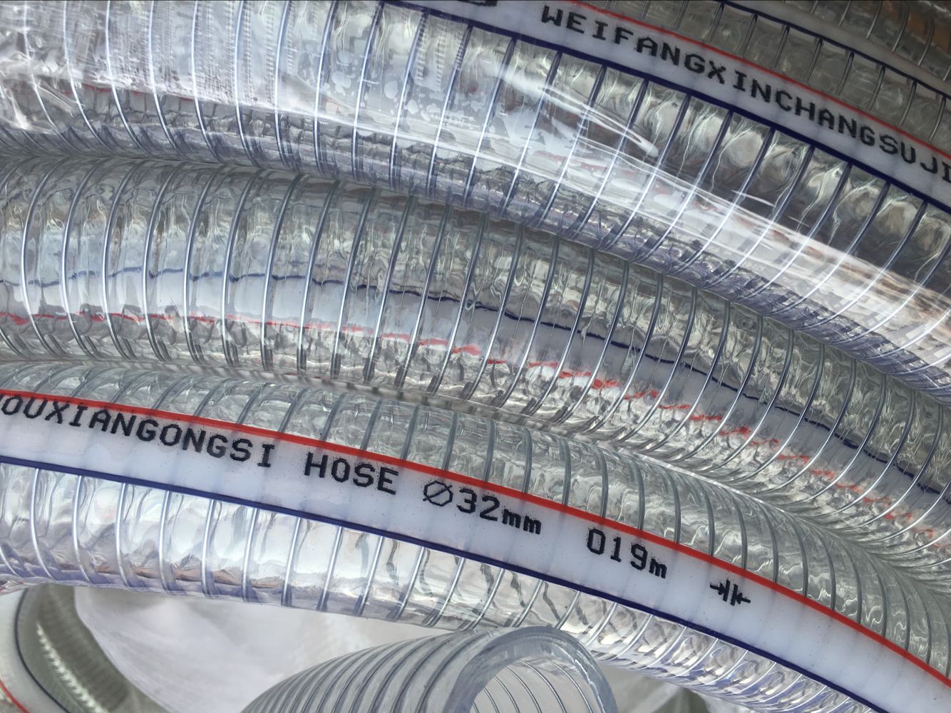 钢丝水管管塑料钢丝管透明钢丝管19 25 32 3850钢丝螺旋增强管-图0