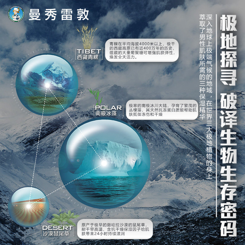 曼秀雷敦男士深层保湿50g补水面霜 曼秀雷敦男士面部乳霜