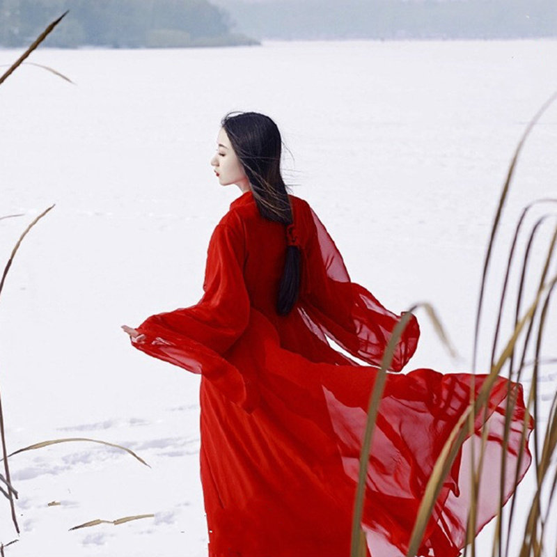 红昭愿古装夏装女飘逸清新淡雅汉服 追风侠民族服装/舞台装