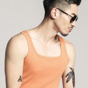 酷乔仕夏季男士无领背心