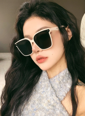 防紫外线个性白色氛围感太阳镜