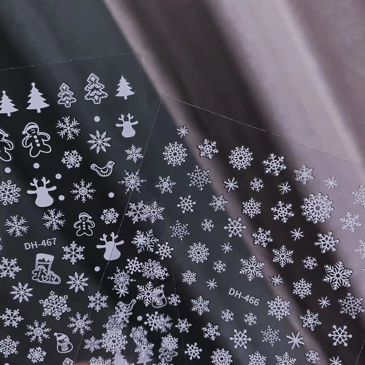 秋冬雪花美甲贴纸白色圣诞雪花饰品美甲新年新春贴花指甲贴纸,淘宝优惠券,粉丝福利购,淘宝优惠卷