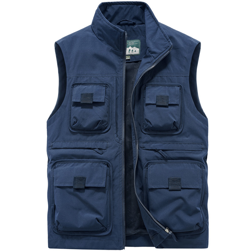 户外马甲男春秋多口袋工装背心钓鱼宽松大码速干坎肩马夹无袖外套,淘宝优惠券,粉丝福利购,淘宝优惠卷