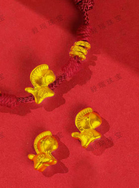 马年招财开运金包银手绳国风高级感黄金可爱小马编绳百搭手链