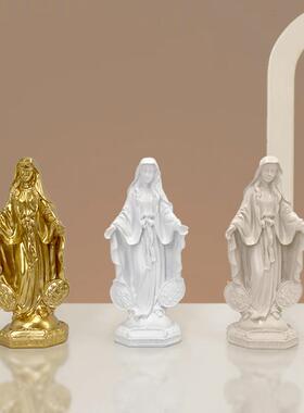 跨境可代发树脂摆件家居客厅玄关装饰礼品母亲节日雕像人物工艺品