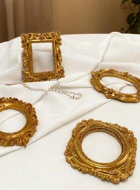 跨境维多利亚金色热卖DIY画框娃娃屋场景真装饰画微缩模型配件