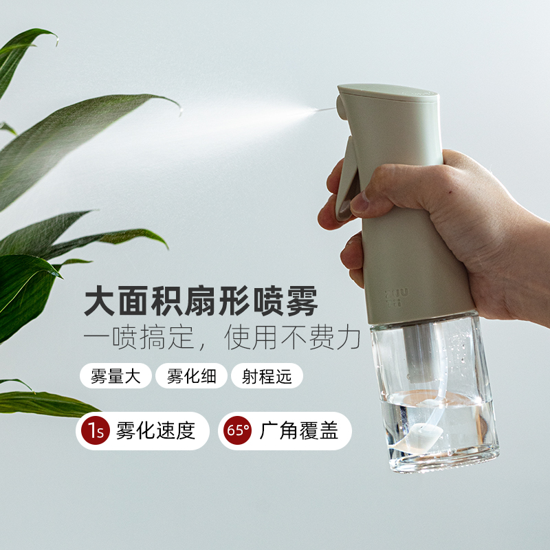 zuutii喷雾瓶大容量高压超细酒精消毒水分装空瓶美发雾化按压喷壶 - 图0